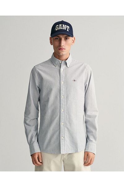 Gant Slim Fit Banker Stripe Classic Oxford Shirt