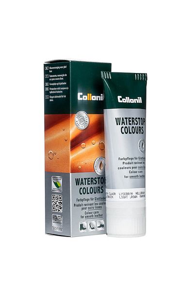 Collonil Waterstop Colours Almond Oil Shoe Cream, 75 ml, light brown