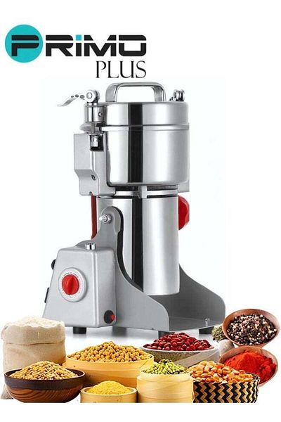 Primo Plus 800g Spice Grinder, 430 Stainless Steel Powder Grinder, Ultra-Fine Grinding Technology, C