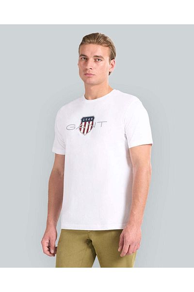 Gant REGULAR FIT ARCHIVE SHIELD T-SHIRT FOR MEN (WHITE)