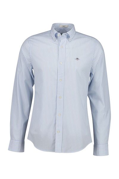 Gant Slim Fit CLASSIC SHORT SLEEVE Striped Poplin Shirt