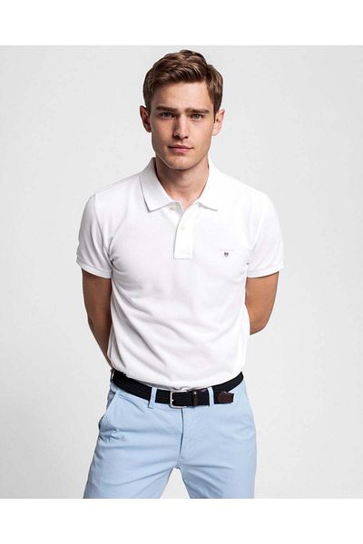 Gant قميص بولو بيكيه أصلي بقصّة Slim Fit