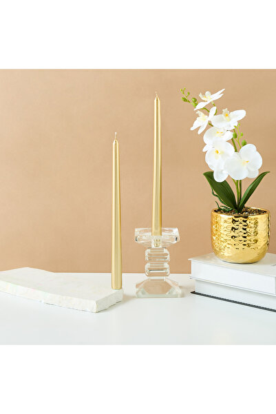 Lifestyle مجموعة شموع أساسية غير معطرة مكونة من قطعتين