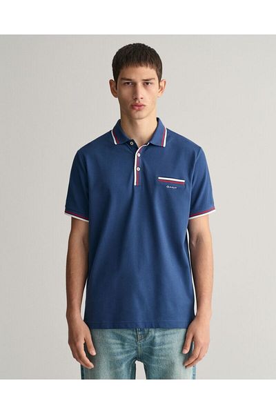 Gant 2-Color Tipped Piqué Polo Shirt