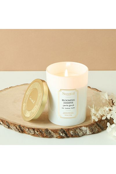 Scent.d London Scent.d Blooming Jasmine Scented Jar Candle - 226 gms