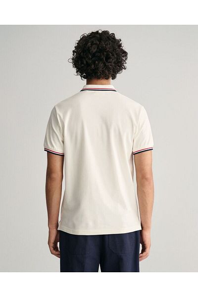 Gant 2-Color Tipped Piqué Polo Shirt