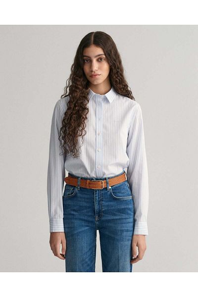 Gant Regular Fit Striped Poplin Shirt