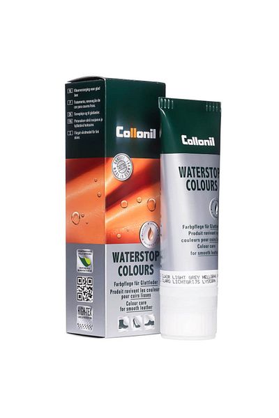 Collonil Waterstop Colours Almond Oil Shoe Cream, 75 ml, light grey