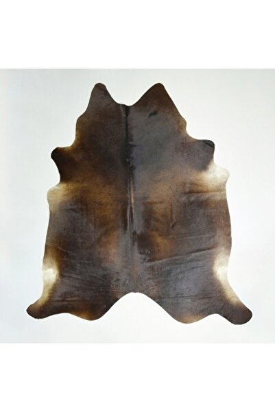 Handmade Siyah Renk Orijinal Arjantin Bufalo Deri Post Halı (3.38 m²)