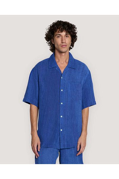 Gant Relaxed Fit Linen Resort Short Sleeve Shirt