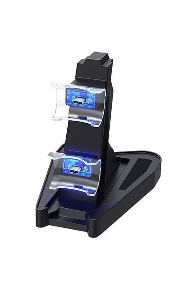 Welora Dual Charging Station for PlayStation 5 Controller, PS5 Stand/Dock - Black