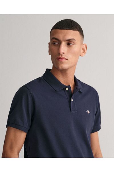 Gant Slim Fit Shield Piqué Polo Shirt