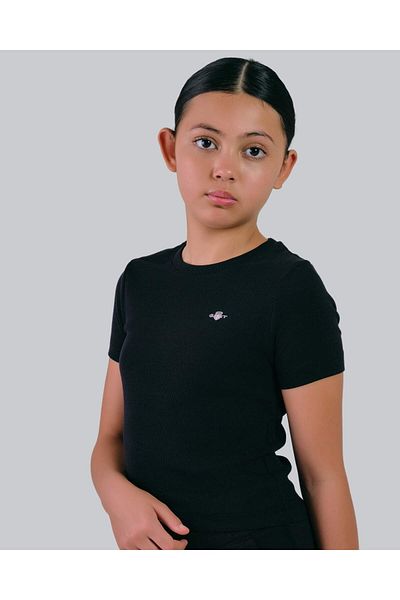 Gant Teen Girls Shield Ribbed T-Shirt