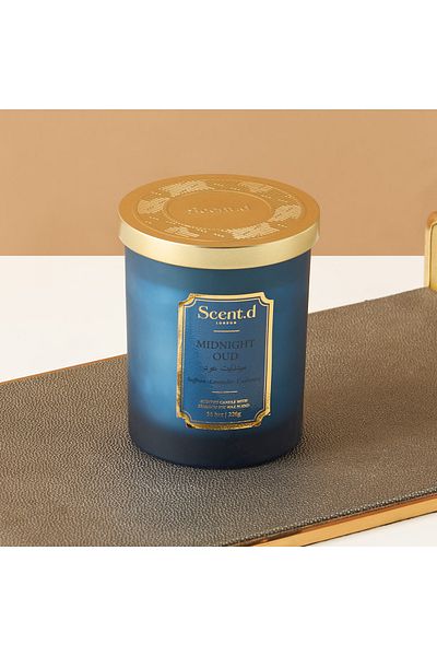 Scent.d London Scent.d London Midnight Oud Scented Jar Candle - 226 gms