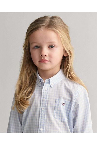 Gant Kids Shield Gingham Poplin Shirt