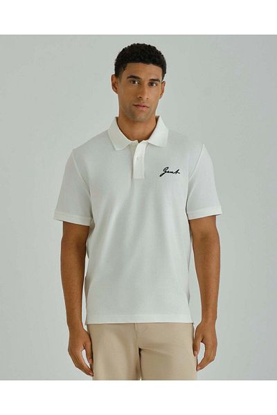Gant Ramadan Collection – Men's Eggshell Short Sleeve Pique Polo