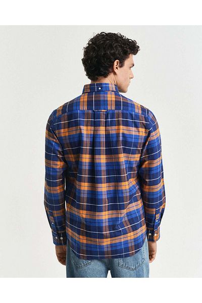Gant Regular Fit Checked Classic Short Sleeve Oxford Shirt