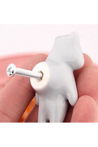 LUXXO Donkey Furniture Handle, 6x3.4cm, Mounting Screw Included