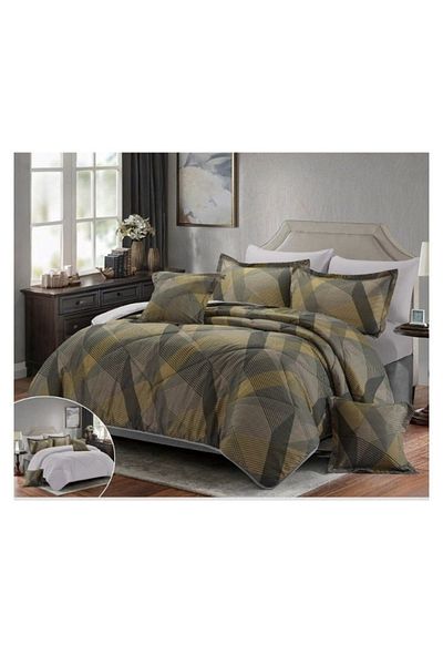 smart home Double-sided duvet set, 8-piece duvet, size 240x260 cm, filling (350 g/m²), microfiber