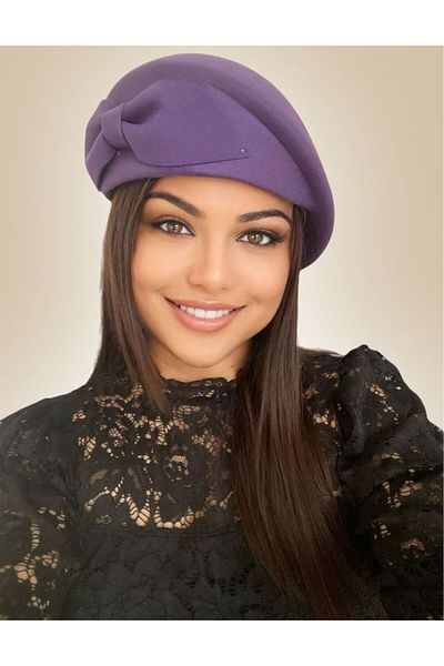 Confortino Luxury women's felt hat with a corner toca - ONE SIZE, ADJUSTABLE