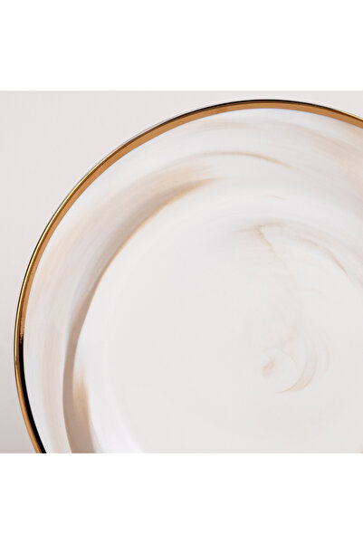 LA MESA brown porcelain 18 pc dinner set