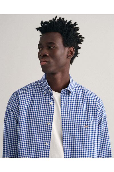 Gant Regular Fit Gingham Poplin Shirt