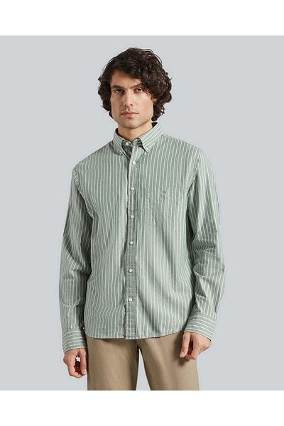 Gant Reg Brushed Twill Stripe Shirt