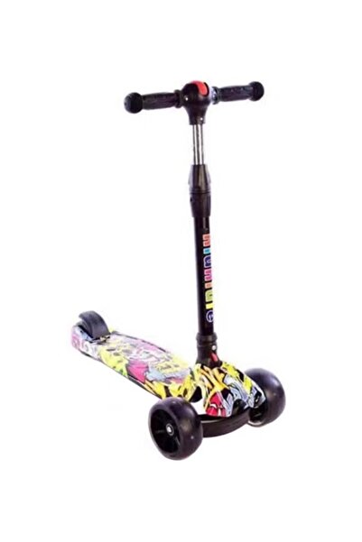 rexa سكوتر ركل بثلاث عجلات قابل للتعديل مع عجلات مضيئة LED