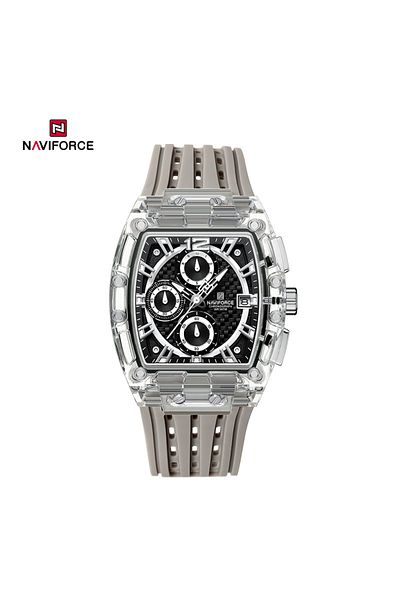 MACON NF7105 Sports Transparent Waterproof Quartz Silicone Multifunctional Chronograph Men Watch