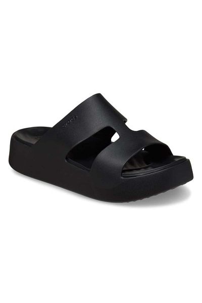 Crocs Getaway Platform H-strap Slippers Black - Black 41-42 Eu - W10 Us