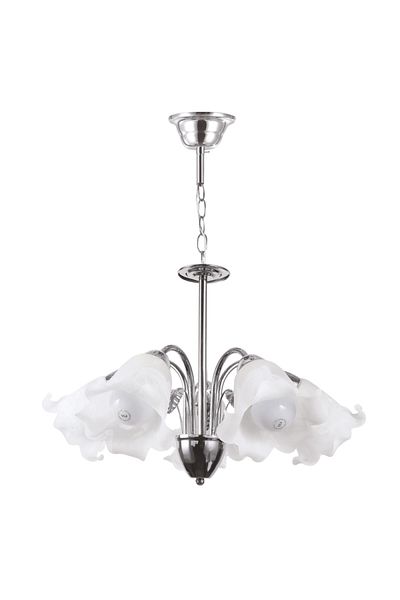 ERS TE Lylian Chandelier White Chrome 5xE27 60W