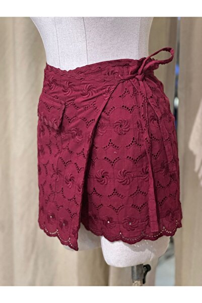 CAN ÇAPAR Fusta brodată cu talie pentru femei