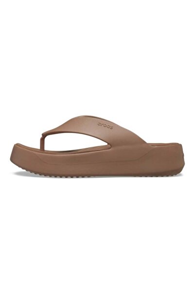 Crocs Getaway Platform Flip Flops - Latte