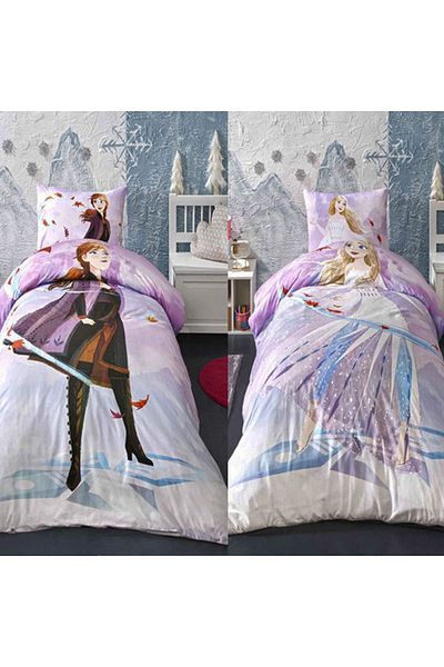 Taç Bedding 1 person with 2 girls, TAC Disney, Frozen Breeze