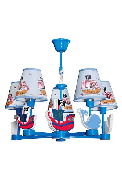 ERS TE Pirate Chandelier Multicolor 5xE14 40W