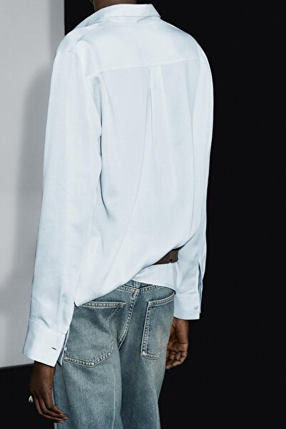 Massimo Dutti Yakalı dökümlü gömlek