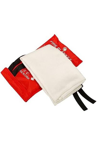 Yuwell YU WELL Fire Blanket for Emergency Fire Suppression 100% Fire-Retardant Coating (1, 1.2m x1.2m)