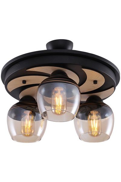 ERS TE Maya Chandelier Black 3xE27 60W
