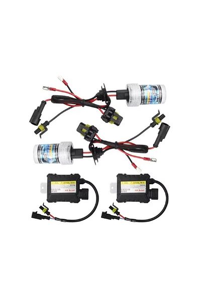 divendi-ro Set of 2 Xenon H7 HID car bulbs, 6000K, 55W, 12V, slim ballast, short, long, fog, cool white