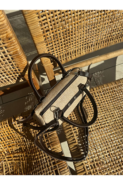 ALTUDA Women's Straw Patterned Cross Strap Shoulder Bag Gua