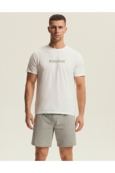 Henderson Minimalist men's pajama & Inscription & Logo & Lightweight cut & Style | Snap
