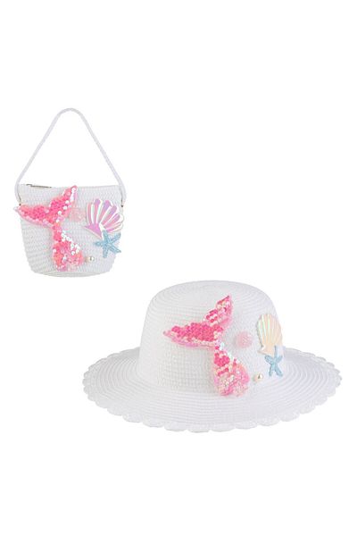 GLAMSI Patterned Hat & Purse Set
