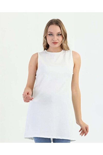 dgs dagıstanlı 2 Pack White Zero Sleeve Undershirt Tunic