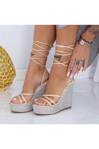 mei Sandale Dama cu Platforma XKK305 Bej |
