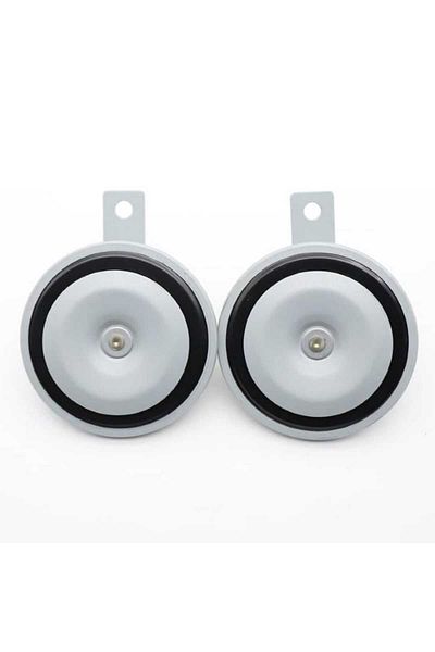 BGRJ Automotive Universal horn 12V, grille mounting, 97mm, set of 2 pieces