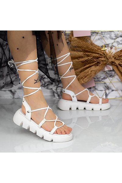 mei Women's Sandals 2WS15 White