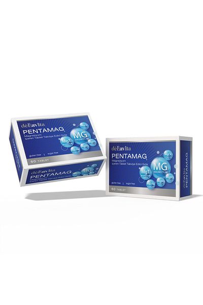 Dellavita Pentamag (5-Magnesium Complex), Magnesium-Containing Tablet Supplement Food