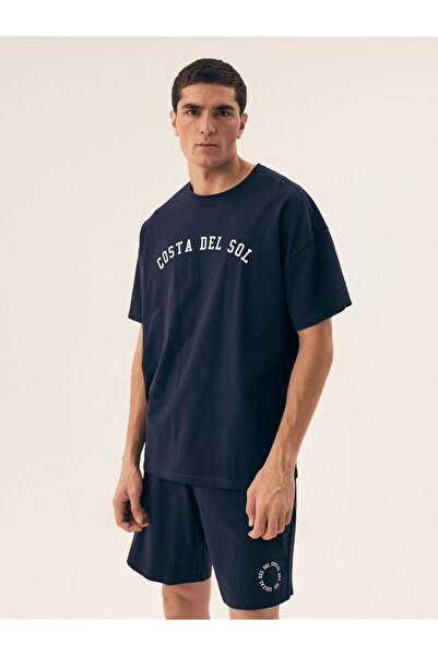 Henderson Men's classic pajama with oversize cut & Expressive lettering & Urban & Casual style | Sol