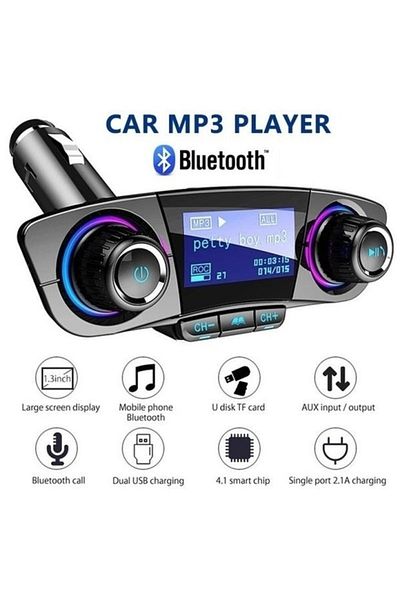divendi-ro Multifunctional FM Modulator with MP3 Player and Bluetooth for your car