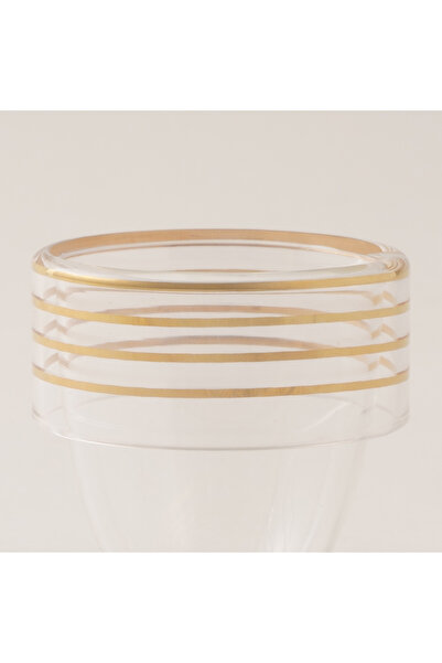 Dallaty glass coffee cup set 6pcs, gold